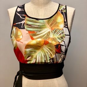 Clover Canyon Falling Leaves Crop Top